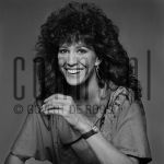 13-07-1983 Rita Coolidge at studio in Amsterdam, the Netherlands. July 13, 1983.

[keywords]Black & White image, Laughing, Headshot[/keywords]